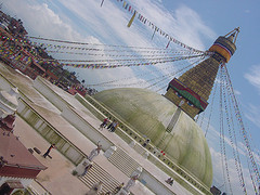 Visita a la stupa de Boudha