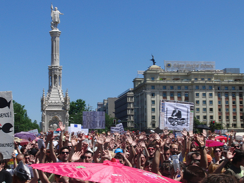 19J: manifestación radial en Madrid contra la estafa global