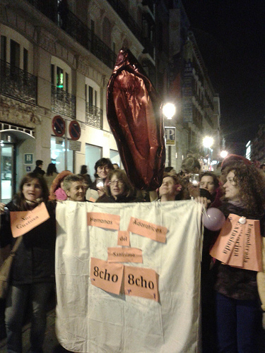 La mani del Día de la Mujer en Madrid y Jaén