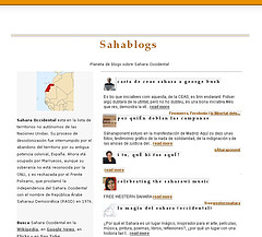Sahablogs, planeta de blogs sobre Sahara Occidental