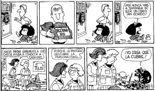 Las ladies leen viñetas de Mafalda