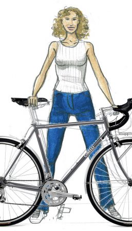 chica bicicleta